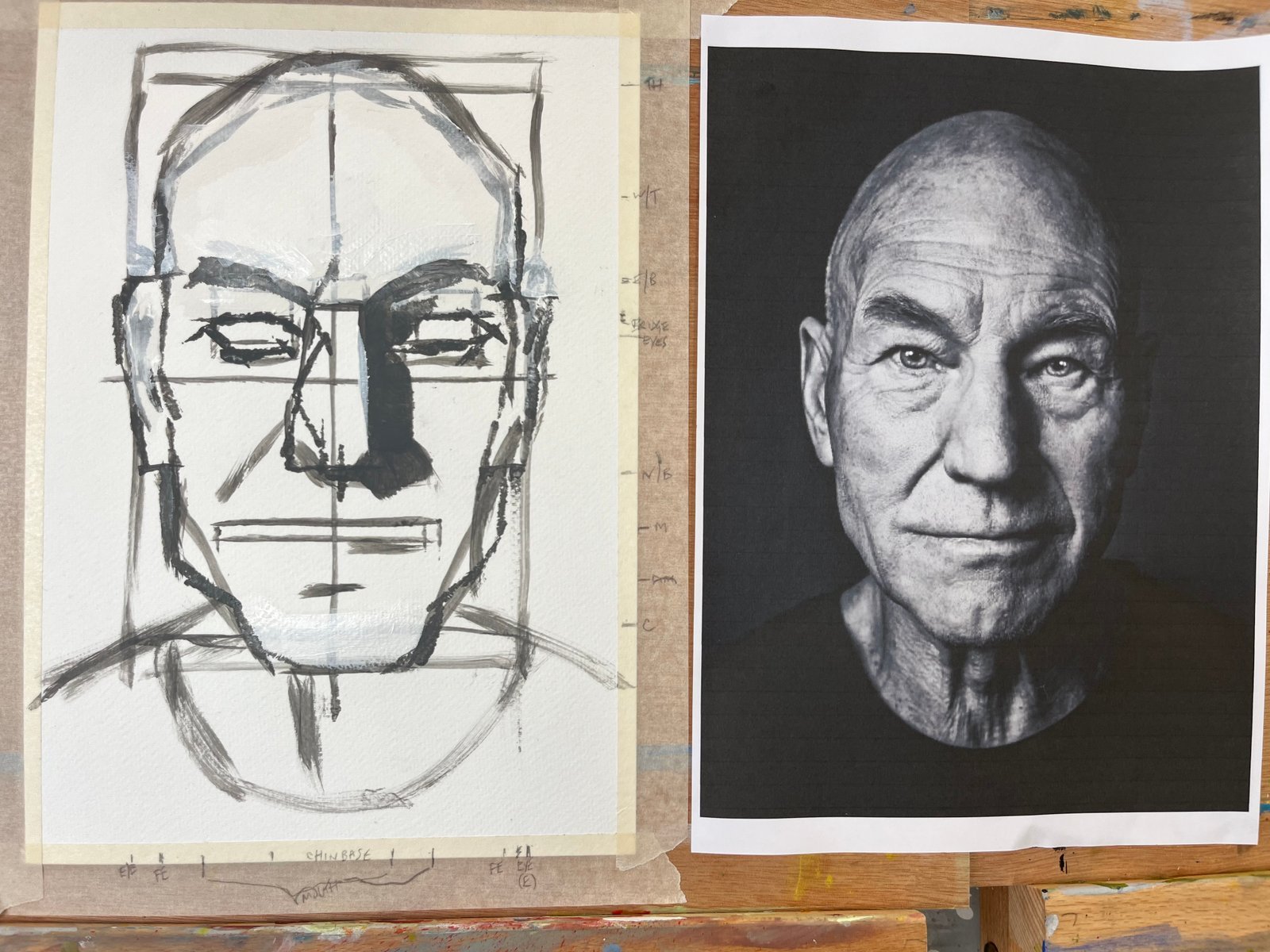 Drawing on the Right Side of the Brain — the Exercises, in Public